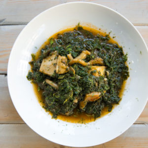 Σουπιές με σπανάκι